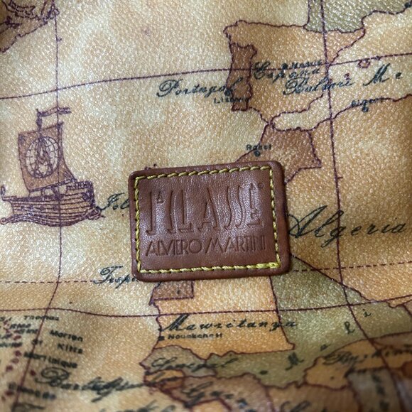 Alviero Martini Geo Classic Beauty Toiletry Cosmetic Bag 1A Classe Made In Italy - Picture 6 of 6